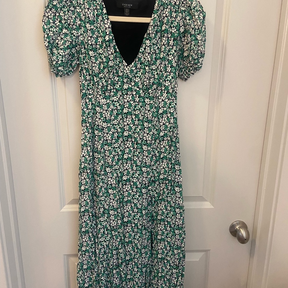 Floral Green Dress
